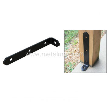 High Quality Outdoor Black Steel Post Foot Bracket